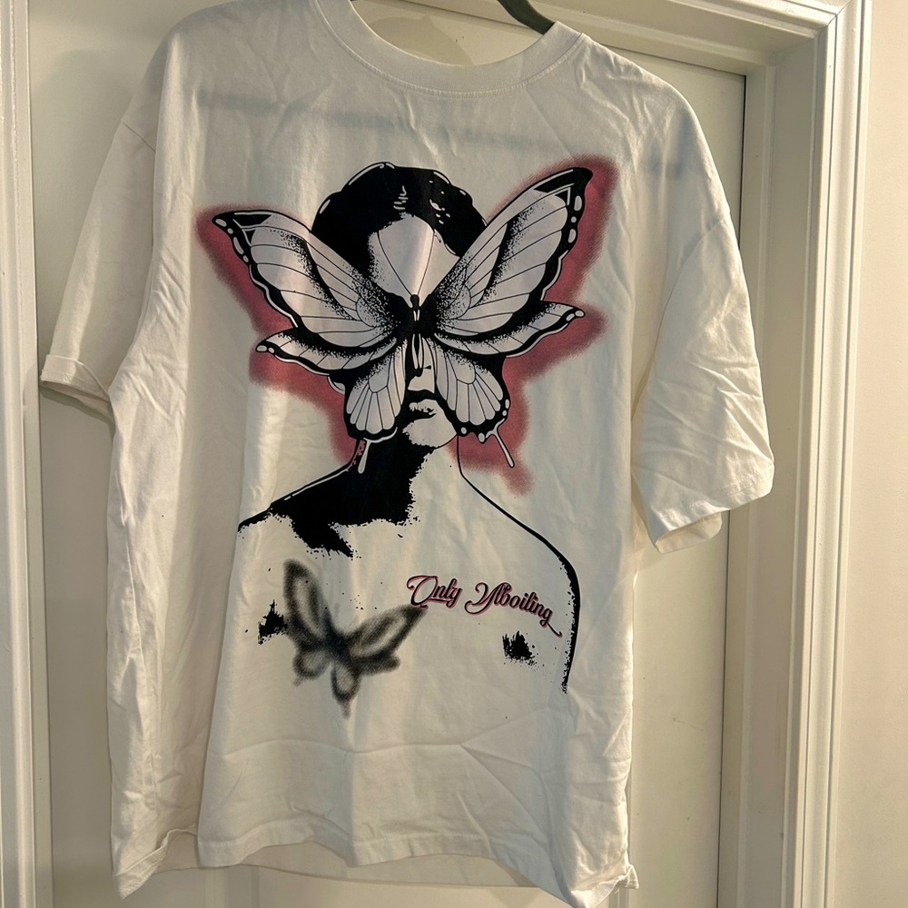 Alefric Eden Xl graphic butterfly unisex t-shirt